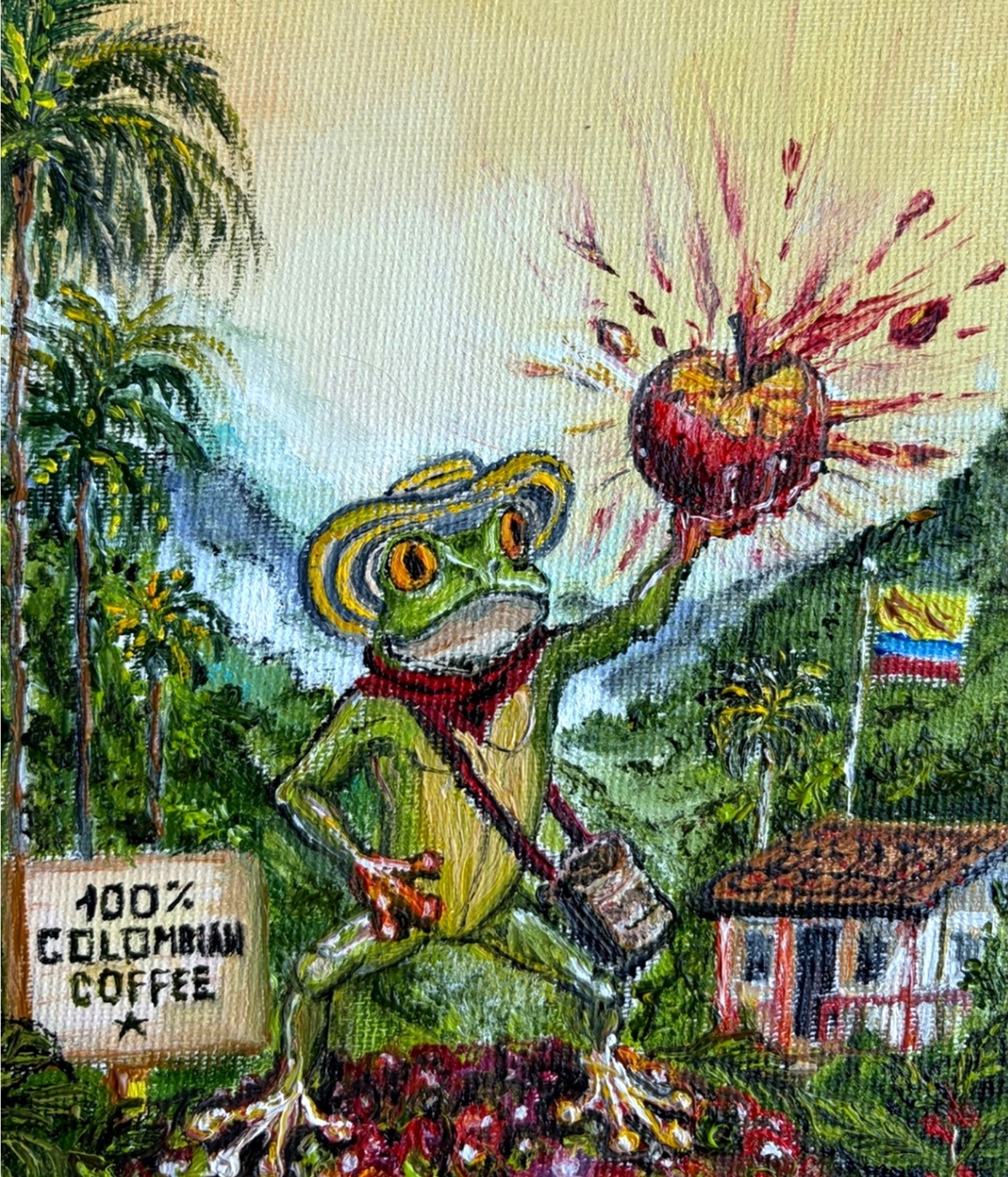 Apple Explosion — original painting