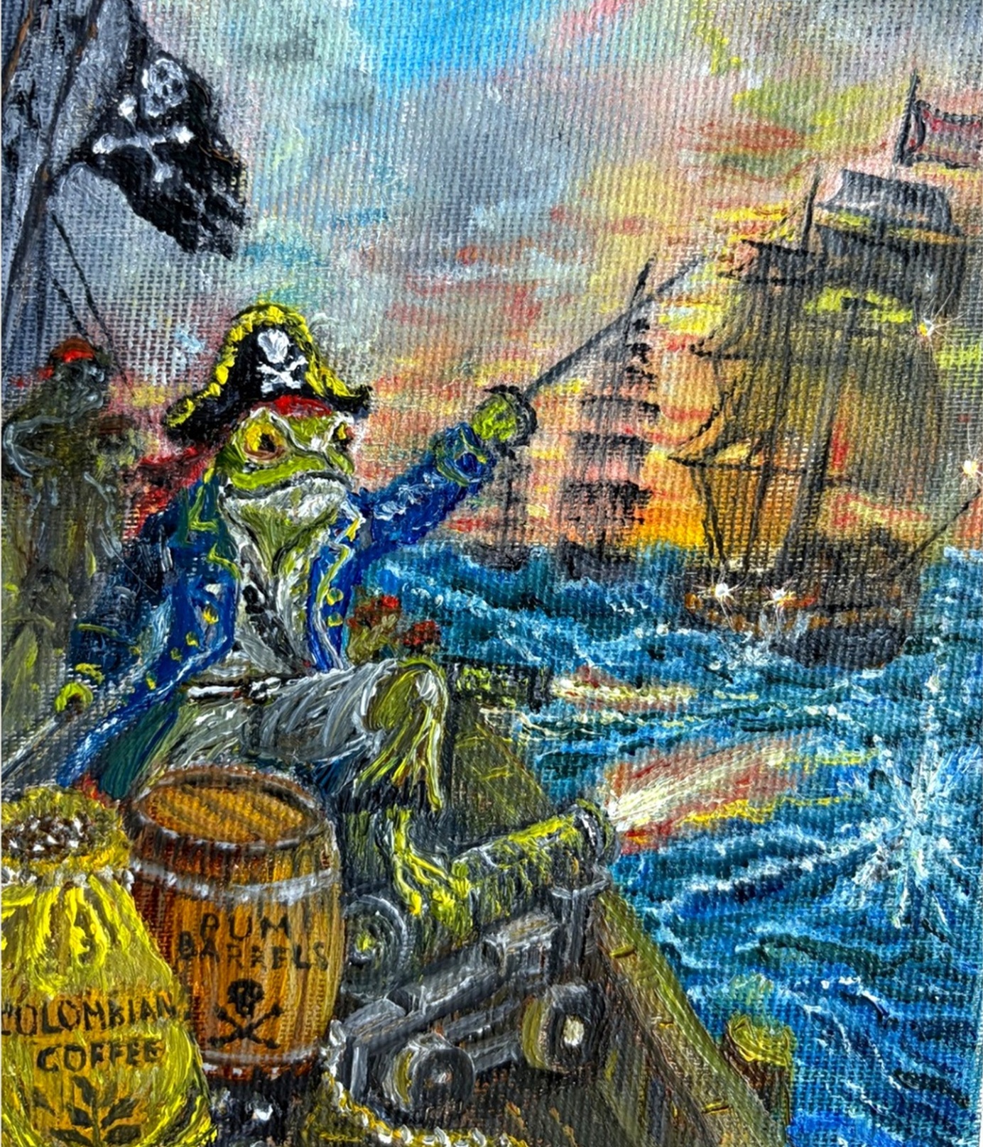 Pirate Frog — original painting