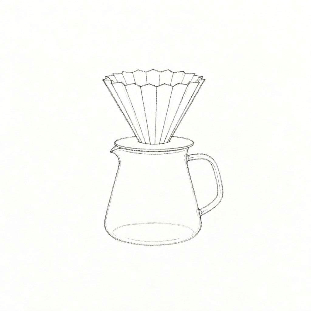 Sketch of a origami