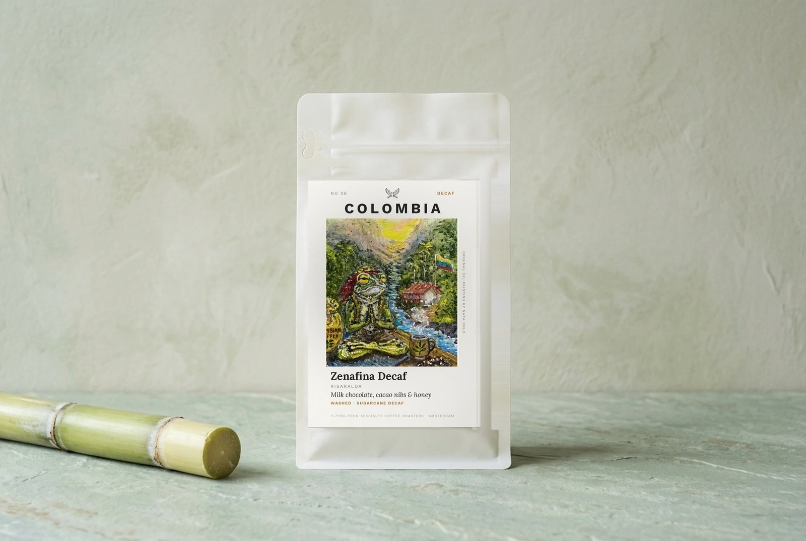 Zenafina Decaf coffee bag